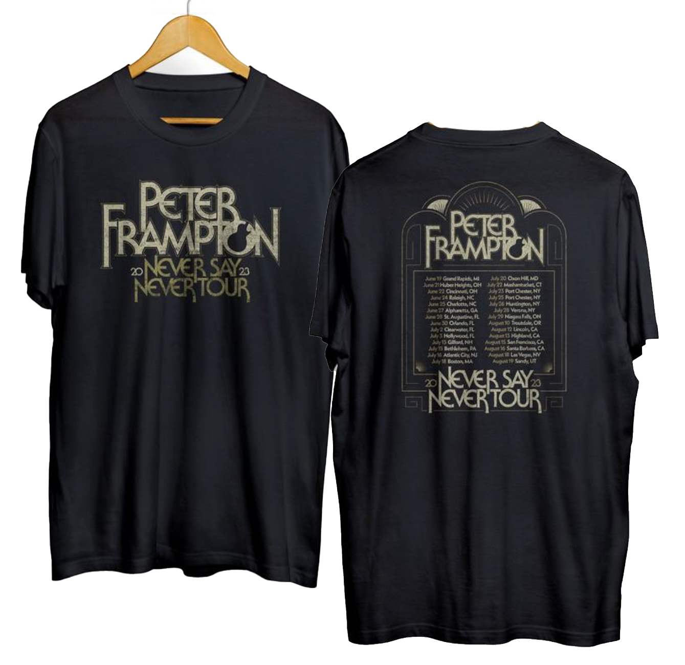 Never Say Never 2023 Tour Shirt - Black