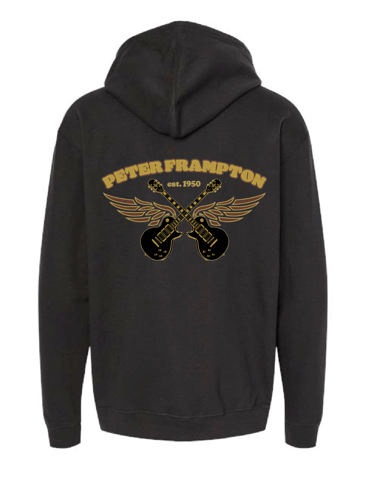 Peter Frampton Zip Hoodie - Gold Wings
