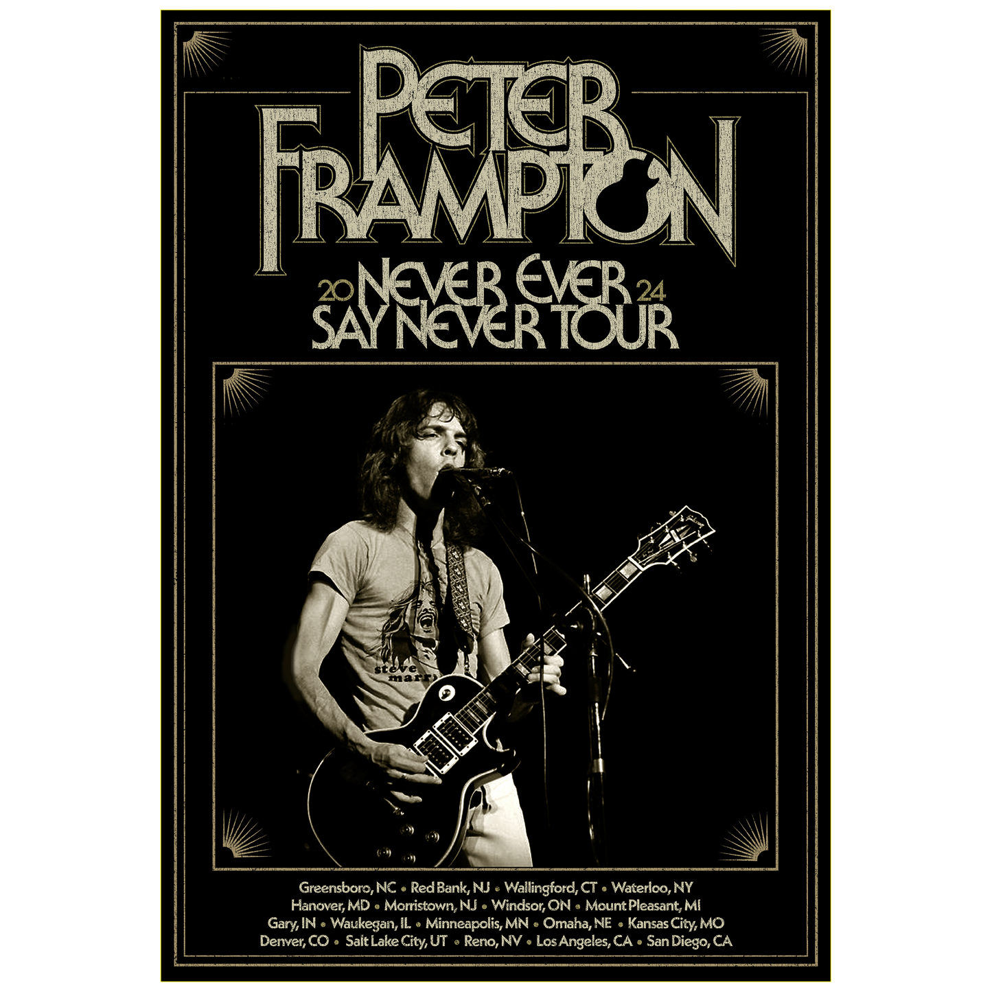 Never Ever Say Never Tour Poster March April 2024