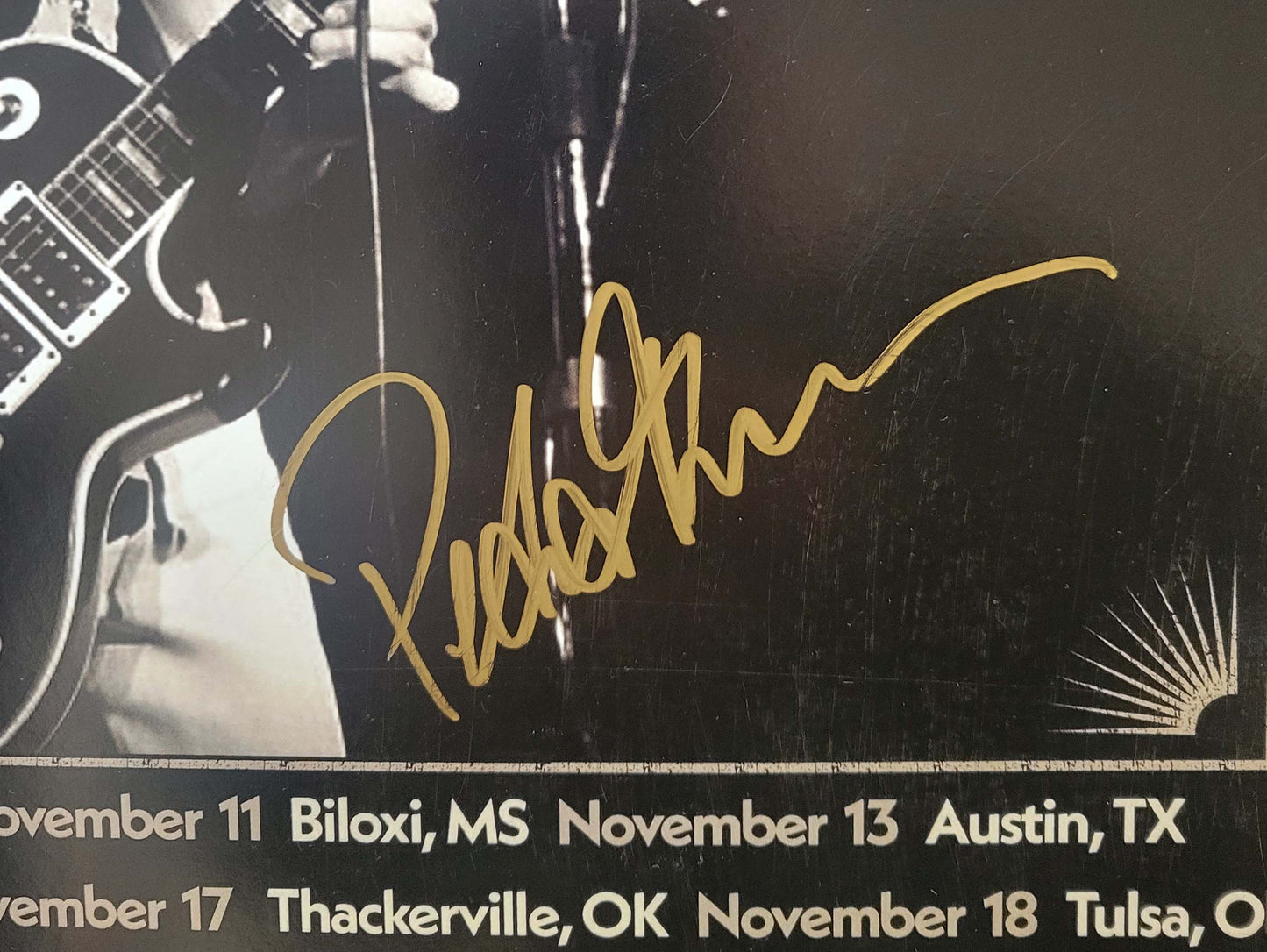 Never Say Never Tour Poster Fall 2023 - Signed by Peter Frampton