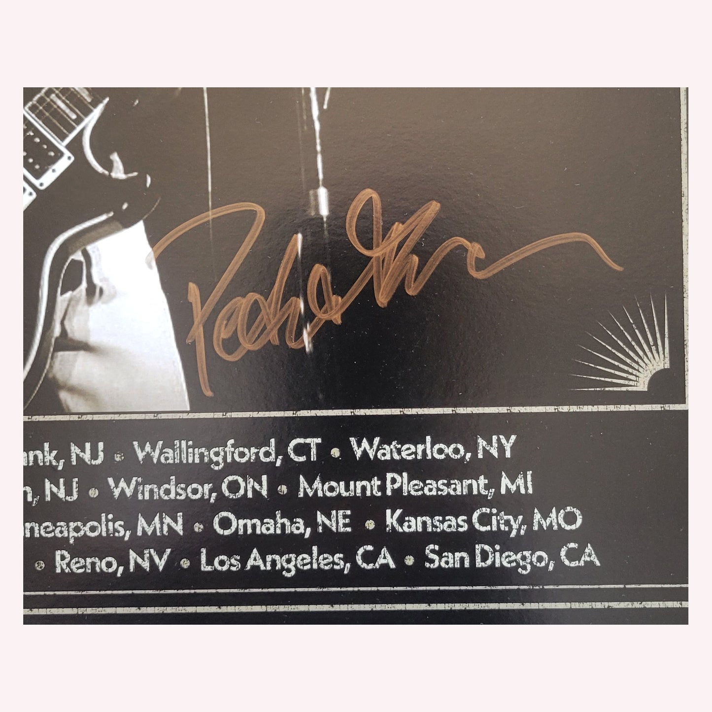 Never Ever Say Never Tour Poster March April 2024 - Signed by Peter Frampton
