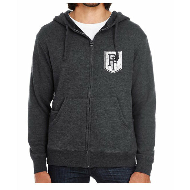 Peter Frampton - Distressed Crest Lion Zip Hoodie