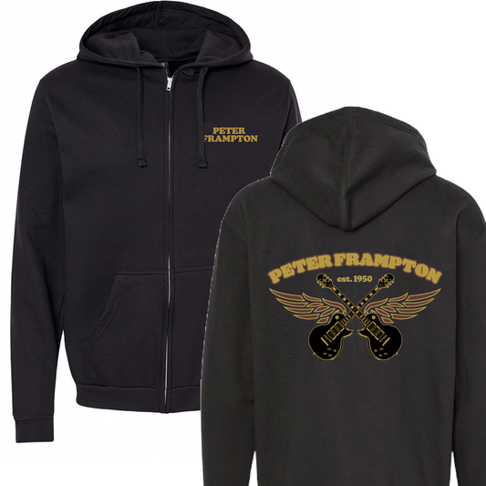 Peter Frampton Zip Hoodie - Gold Wings