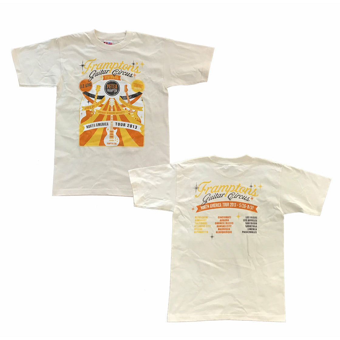 Peter Frampton - Guitar Circus 2013 Tour T-Shirt