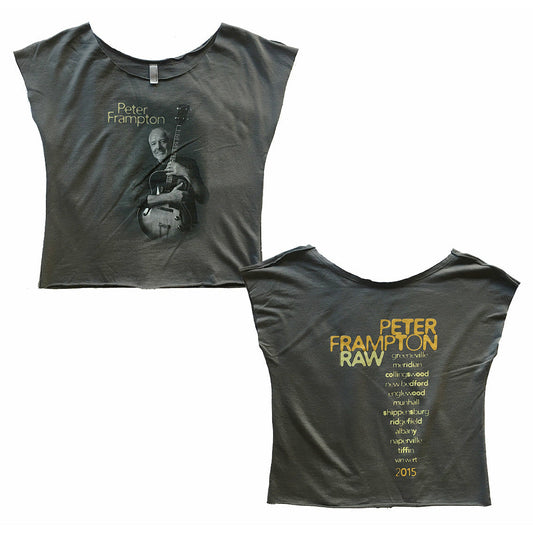Peter Frampton - Ladies 2015 Raw Photo Dolman T-Shirt
