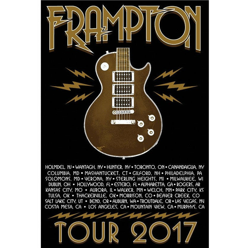 Peter Frampton - Lightning Bolt Guitar Tour 2017 Poster
