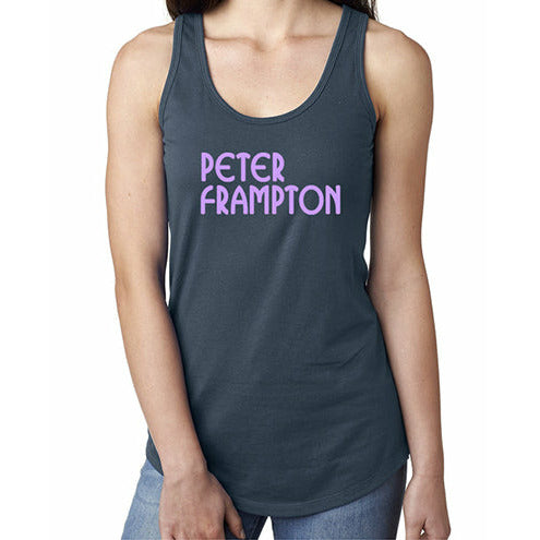 Peter Frampton - Ladies Stacked Wordmark Logo Tank Top